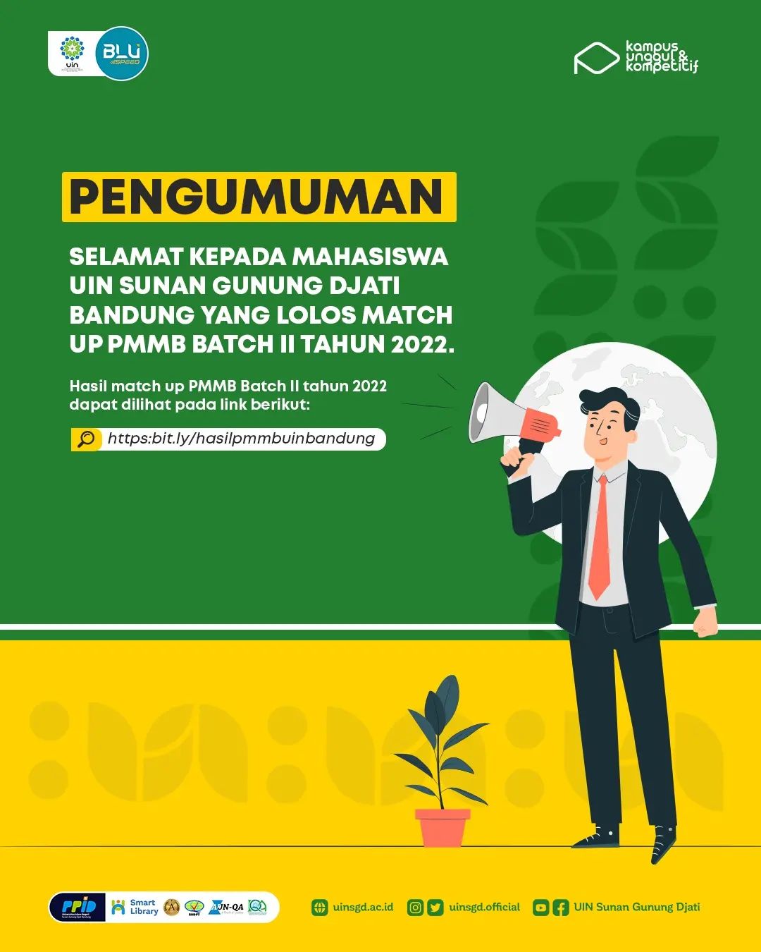 Pengumuman Match Up Pmmb Batch Ii Tahun 2022 Uin Sunan Gunung Djati