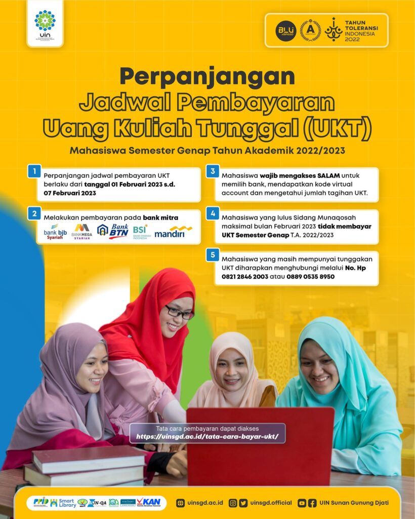 Perpanjangan Jadwal Pembayaran Ukt Semester Genap Ta 2021 2022 