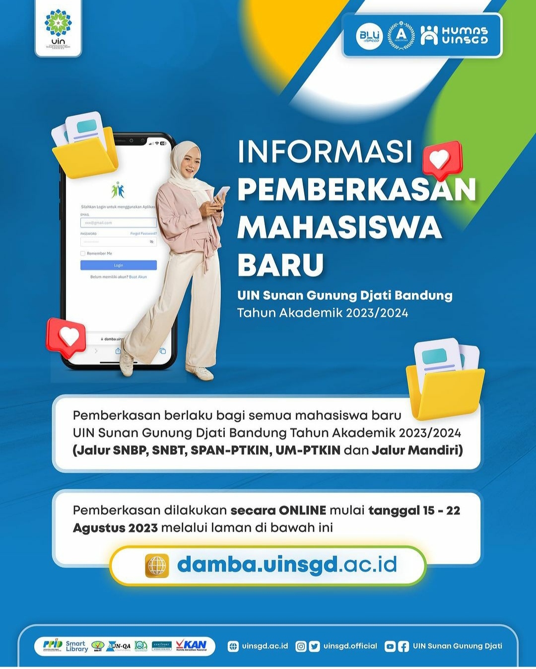 Informasi Pemberkasan Mahasiswa Baru Tahun Akademik 2023/2024 - UIN ...