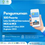 Selamat kepada 500 Peserta yang Lolos Sertifikasi Internasional MOS dan MCE!