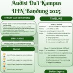 Audisi Da’i Kampus UIN Sunan Gunung Djati Bandung 2025!