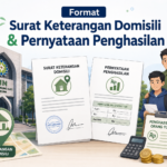 Inilah Format Surat Keterangan Domisili & Pernyataan Penghasilan untuk Perbaikan Daftar Ulang