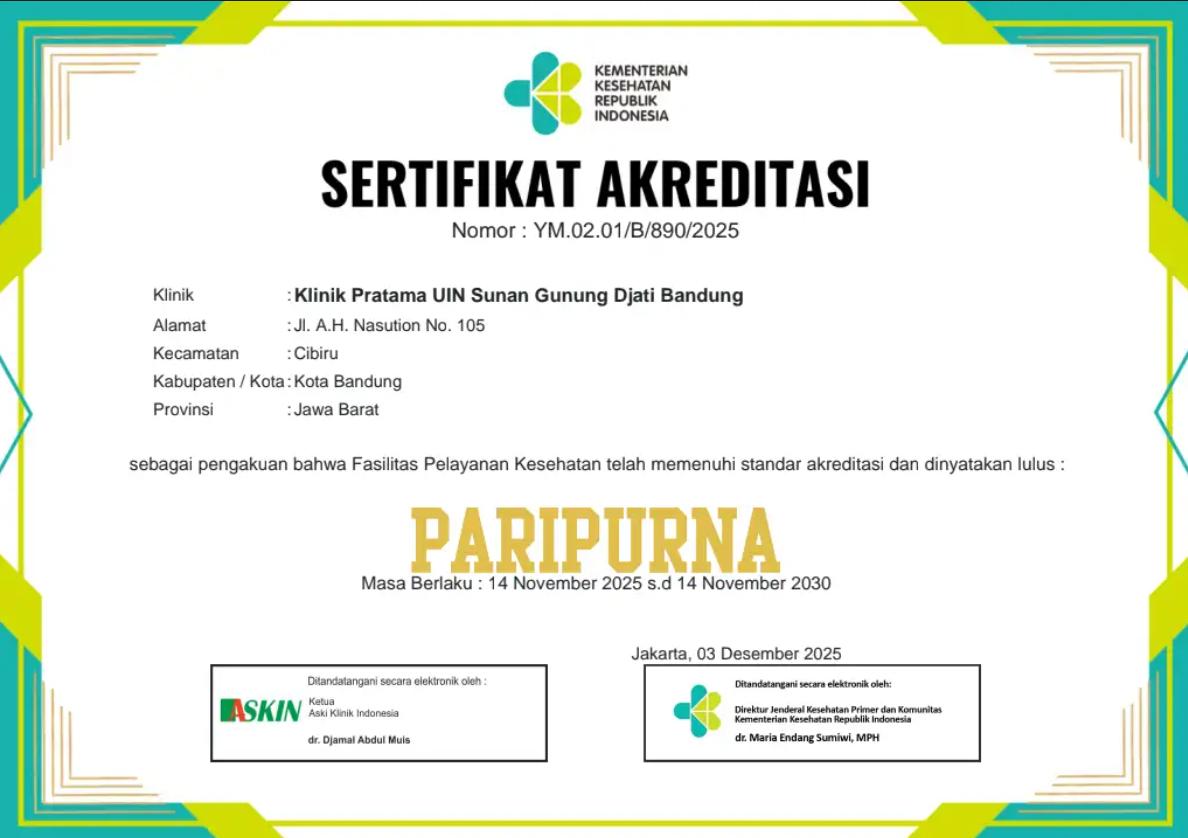 Sertifikat Akreditasi Klinik