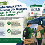 Catat! Pemberangkatan KKN Sisdamas UIN Bandung Dimulai 18–19 Juli 2026 dari Kampus 2